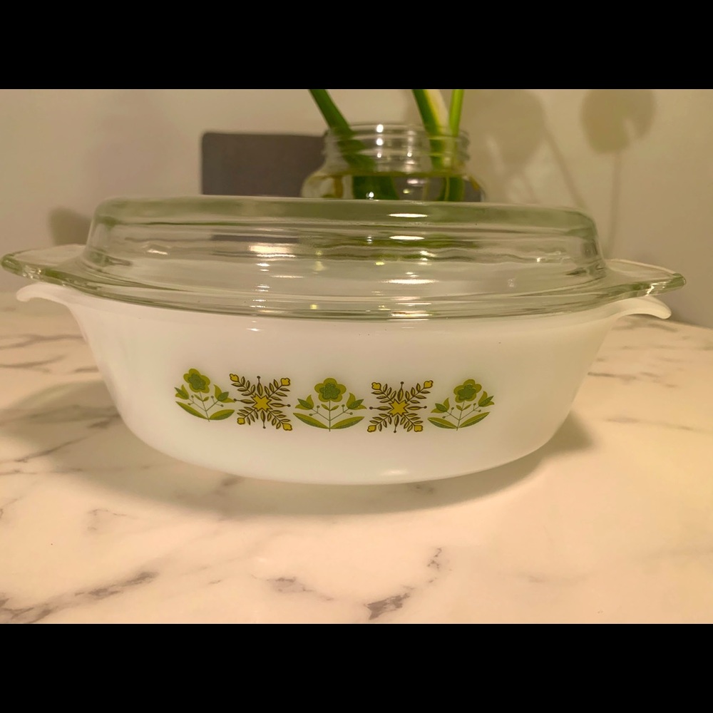 Vintage Fire King Casserole Dish w/ Lid